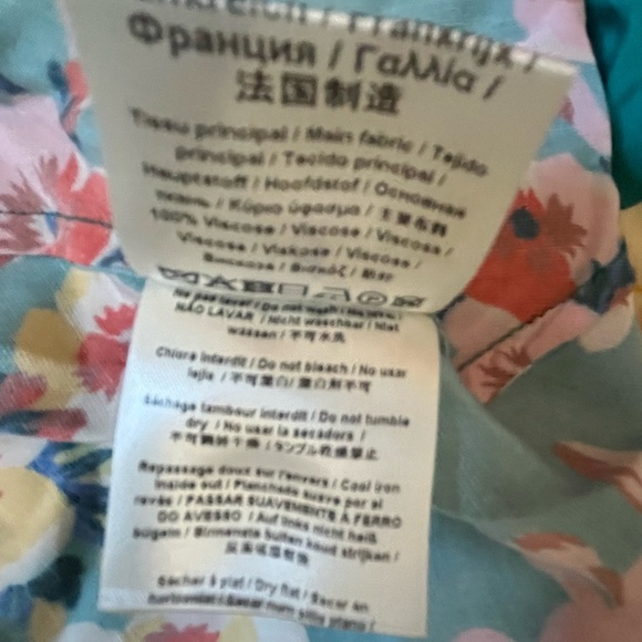 Paul & Joe Turquoise Floral Maxi with neck tie - Picture 11 of 13